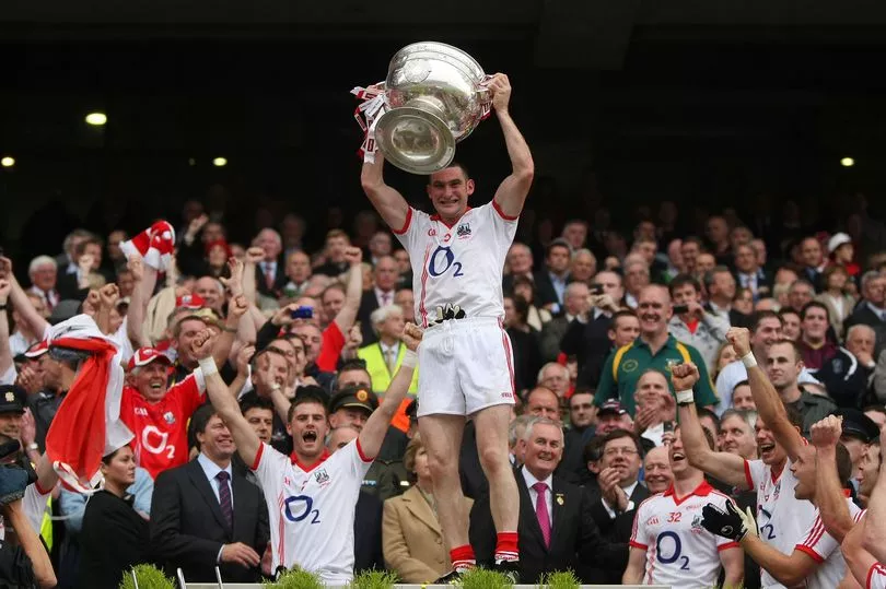 Cork captain Noel O'Leary lifts the Sam Maguire Cup in 2010. Photo: INPHO/Cathal Noonan