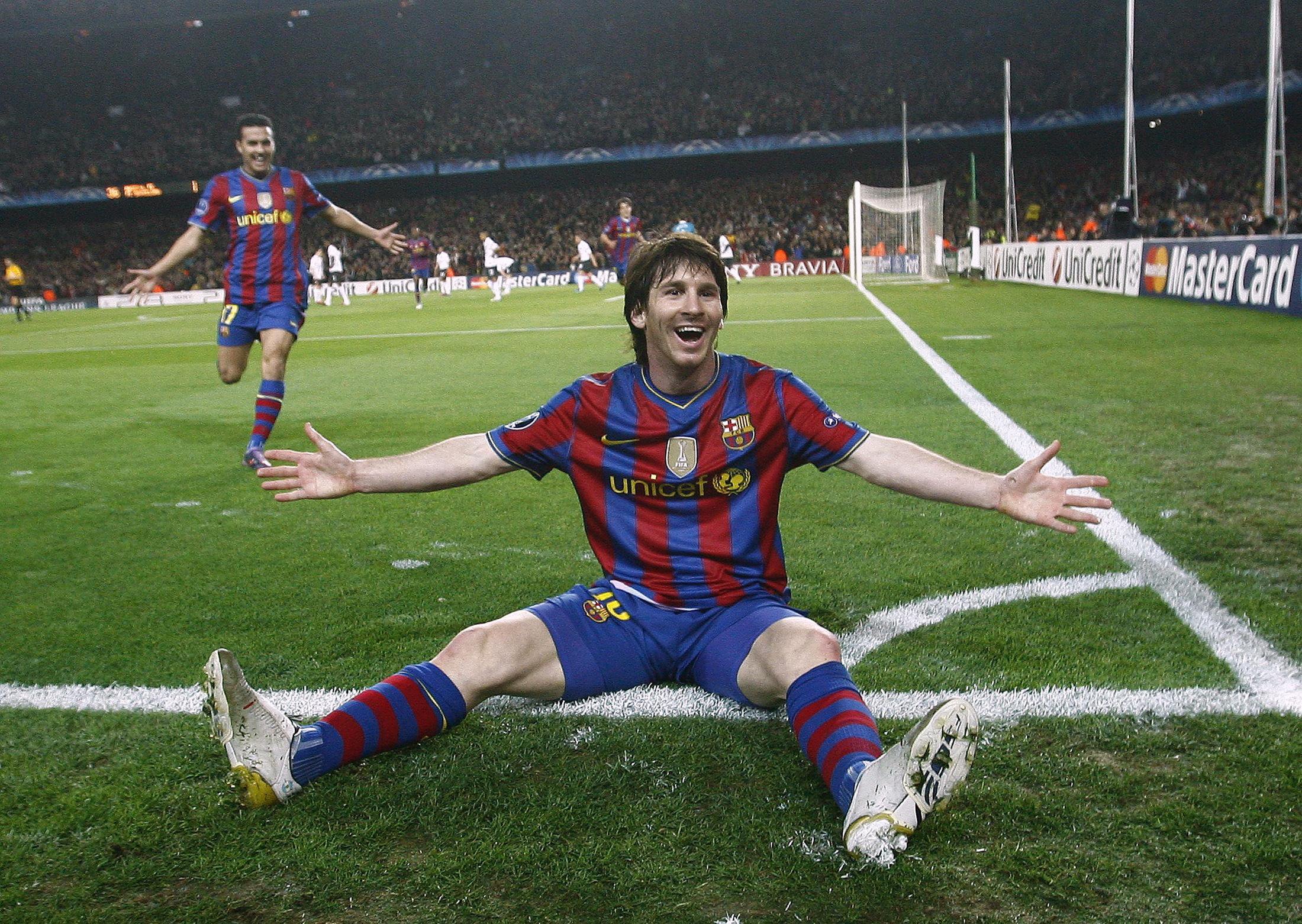 In 2010, Lionel Messi scored all 4 as Barcelona beat Arsenal 4-1 at Camp Nou in the Champions League.